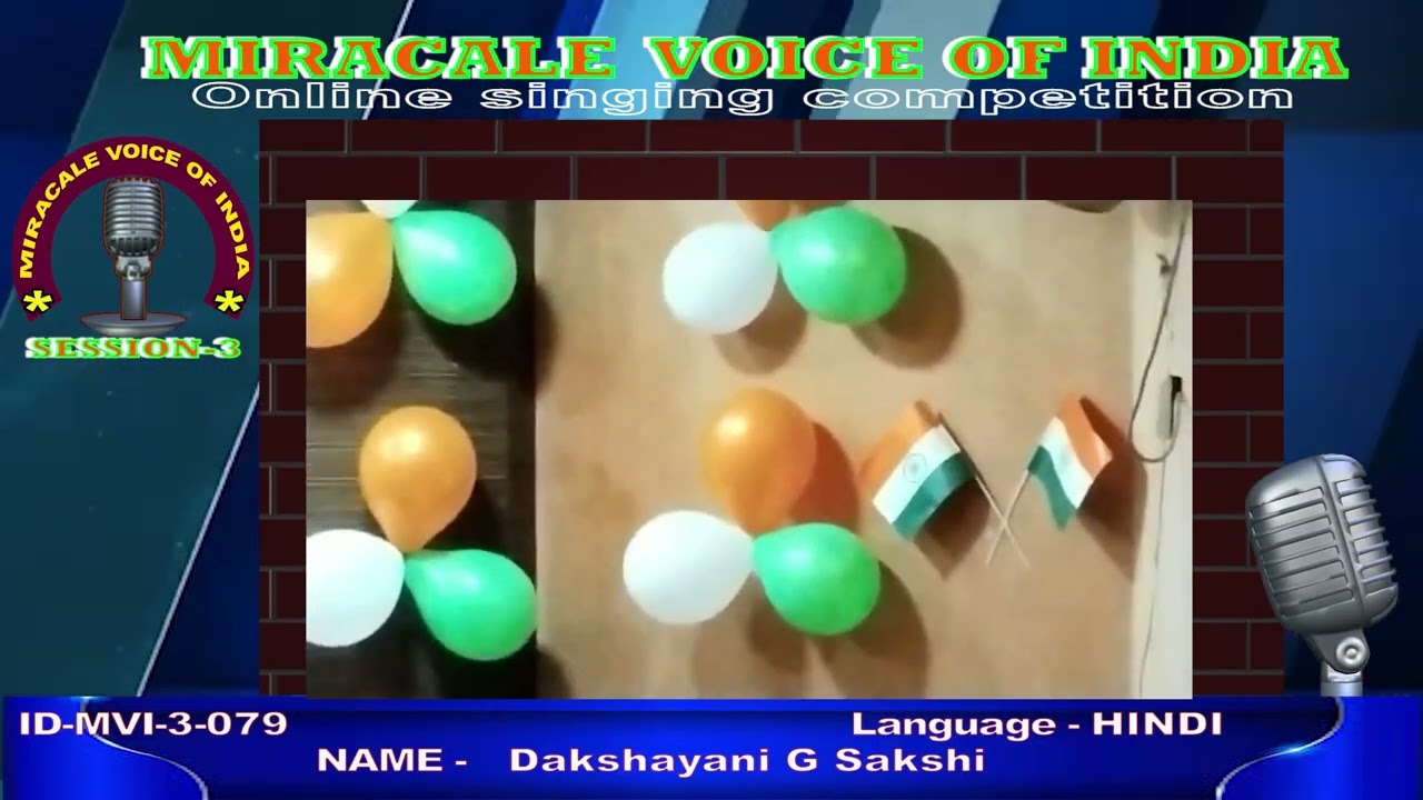 Dakshayani G Sakshi  - MIRACLE VOICE OF INDIA Season 3 - Online Singing Competition