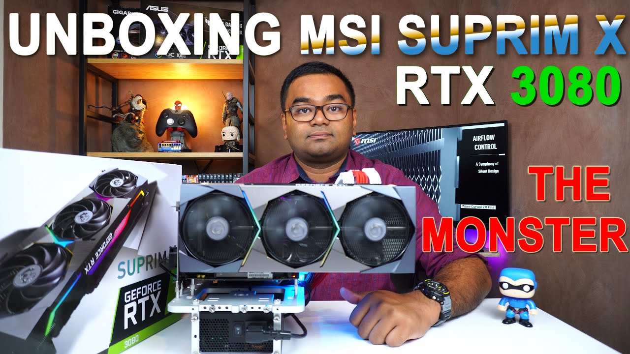 MSI GeForce RTX 3080 SUPRIM X 10G Unboxing & first look at a true Monster of a Graphics Card