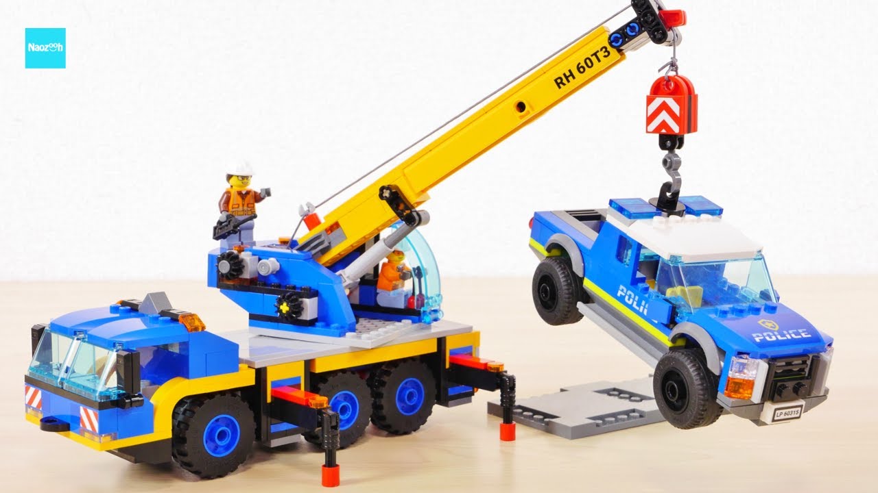 レゴ シティ クレーン車 60324 ／ LEGO City Mobile Crane Speed Build & Review