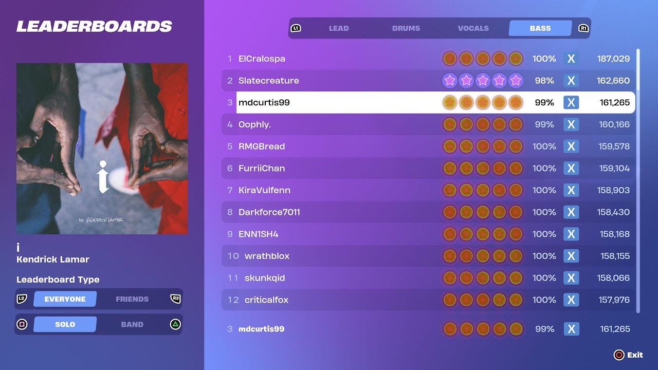 [Fortnite Festival S1] i Expert Bass 100% FC World Record