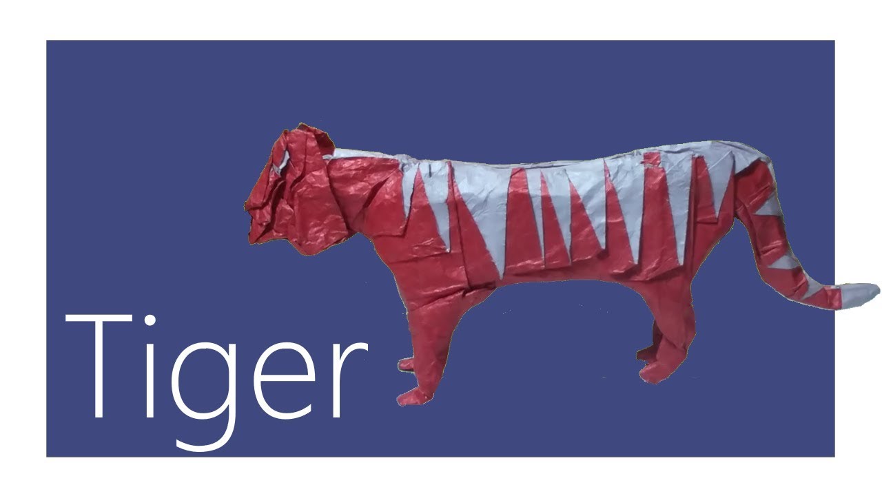 Striped Tiger Origami Tutorial (Hideo Komatsu)