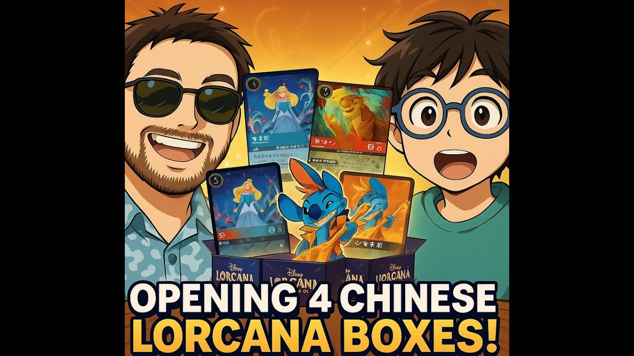 First Look: Chinese Disney Lorcana Booster Boxes! First 4 Sets Box Opening + Crazy Hits!