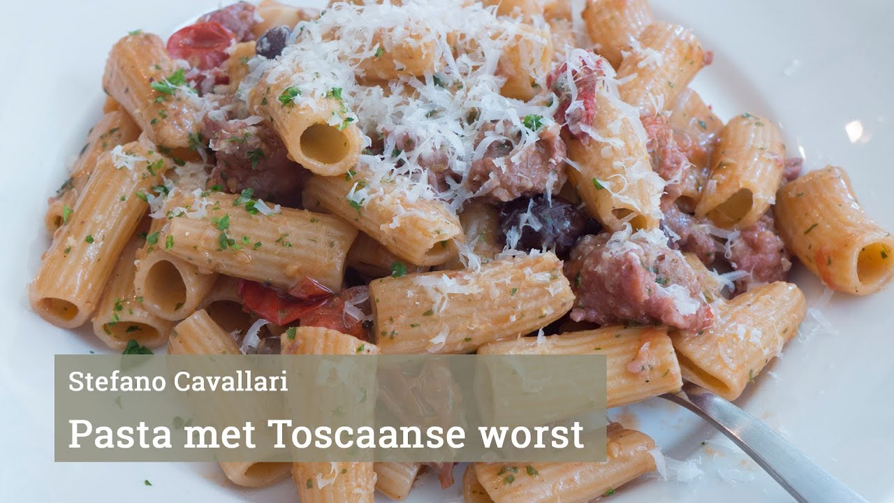 Pasta met Toscaanse worst
