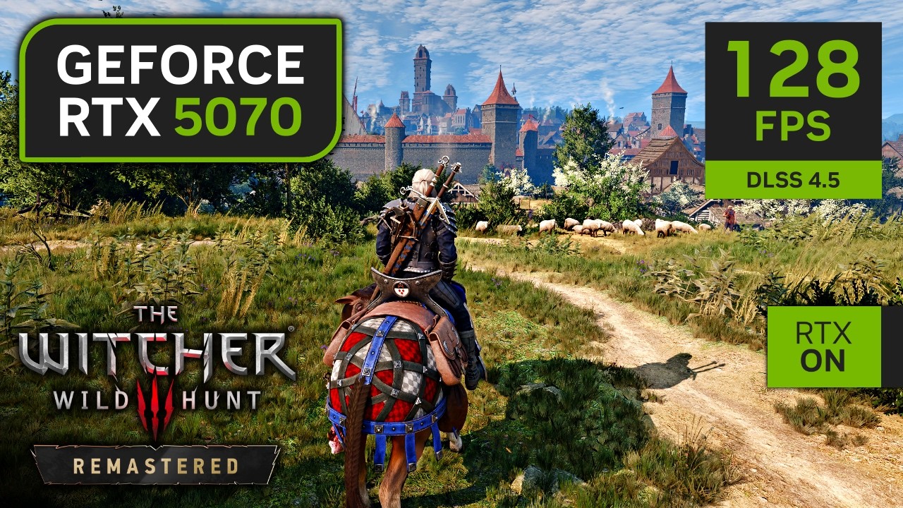 RTX 5070 on The Witcher 3 Remastered | 1080p, 1440p, 4K with DLSS 4.5 and Path Tracing!
