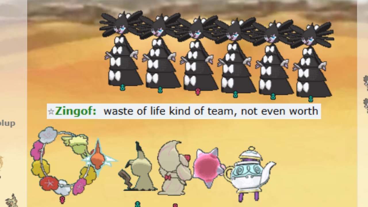 FULL LIGHTEST POKEMON TEAM WAS TOO MUCH FOR THIS NOOB ON POKEMON SHOWDOWN !!!