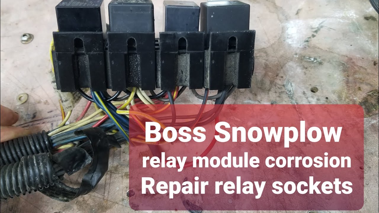 Ремонт модуля реле Boss Plow — как отсоединить и почистить контакты