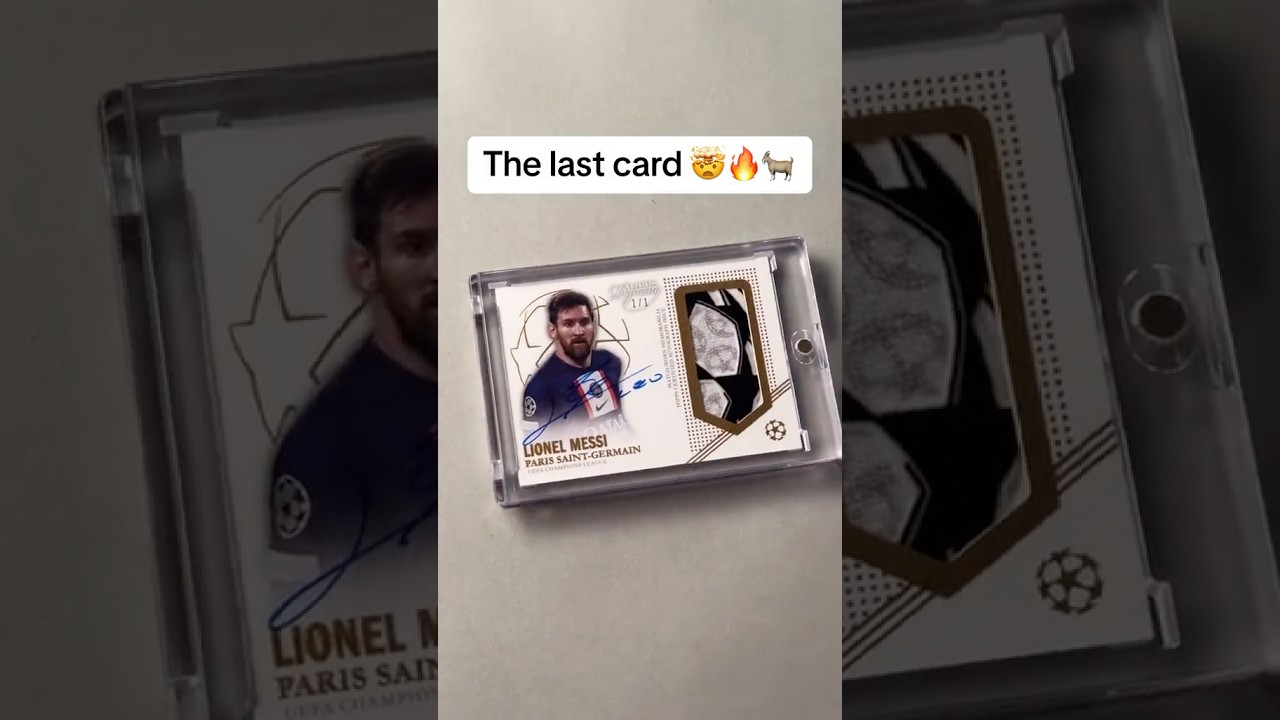 THIS 1/1 LEO MESSI AUTOGRAPH 🤯🐐