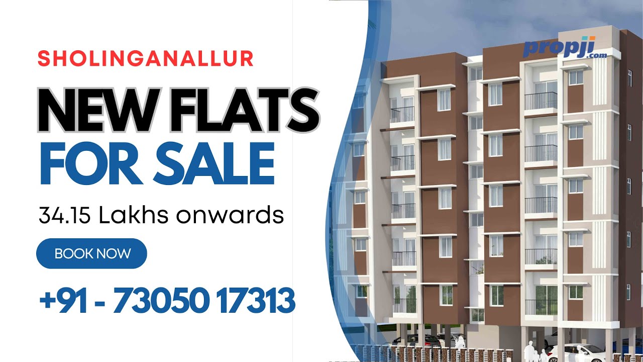 New Flats for Sale in Sholinganallur OMR | 1 & 2 BHK Apartments sholinganallur | Prime Location