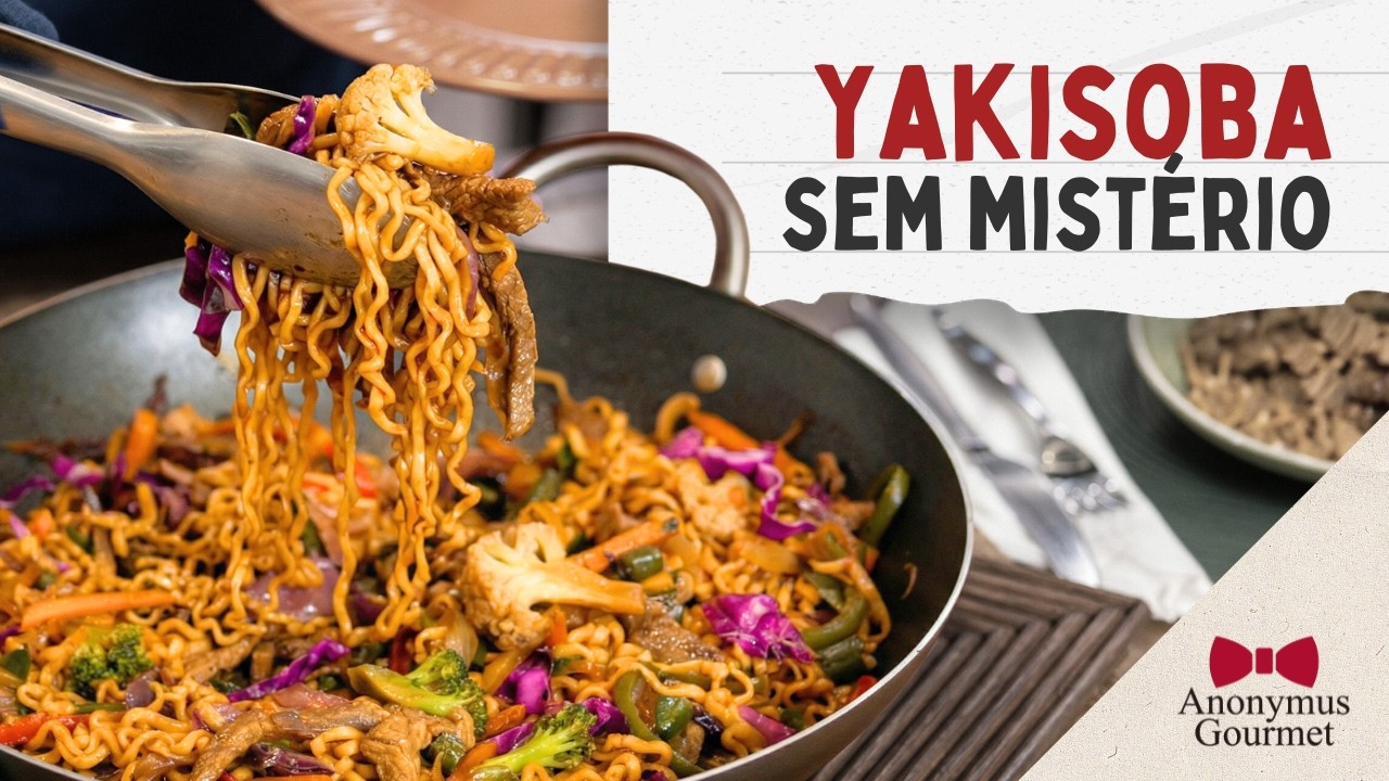Yakisoba do Anonymus e Pudim de Sorvete | Receita Completa de Prato Principal e Sobremesa (2022)