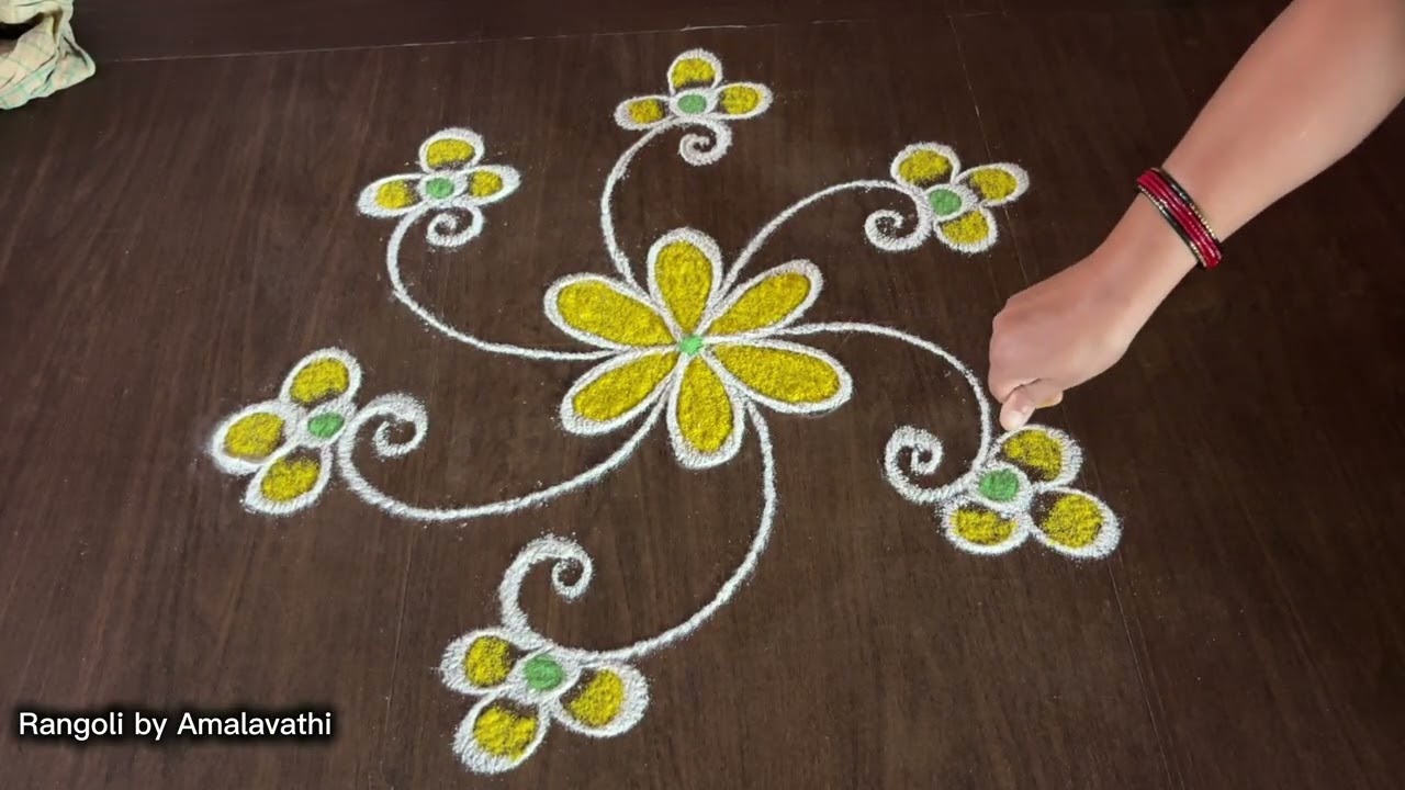 Beautiful and simple RANGOLI 
