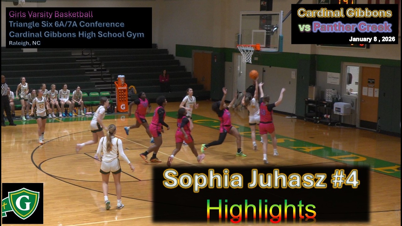 2026-01-08 - Sophia Juhasz #4 - Highlights - Cardinal Gibbons vs Panther Creek High School