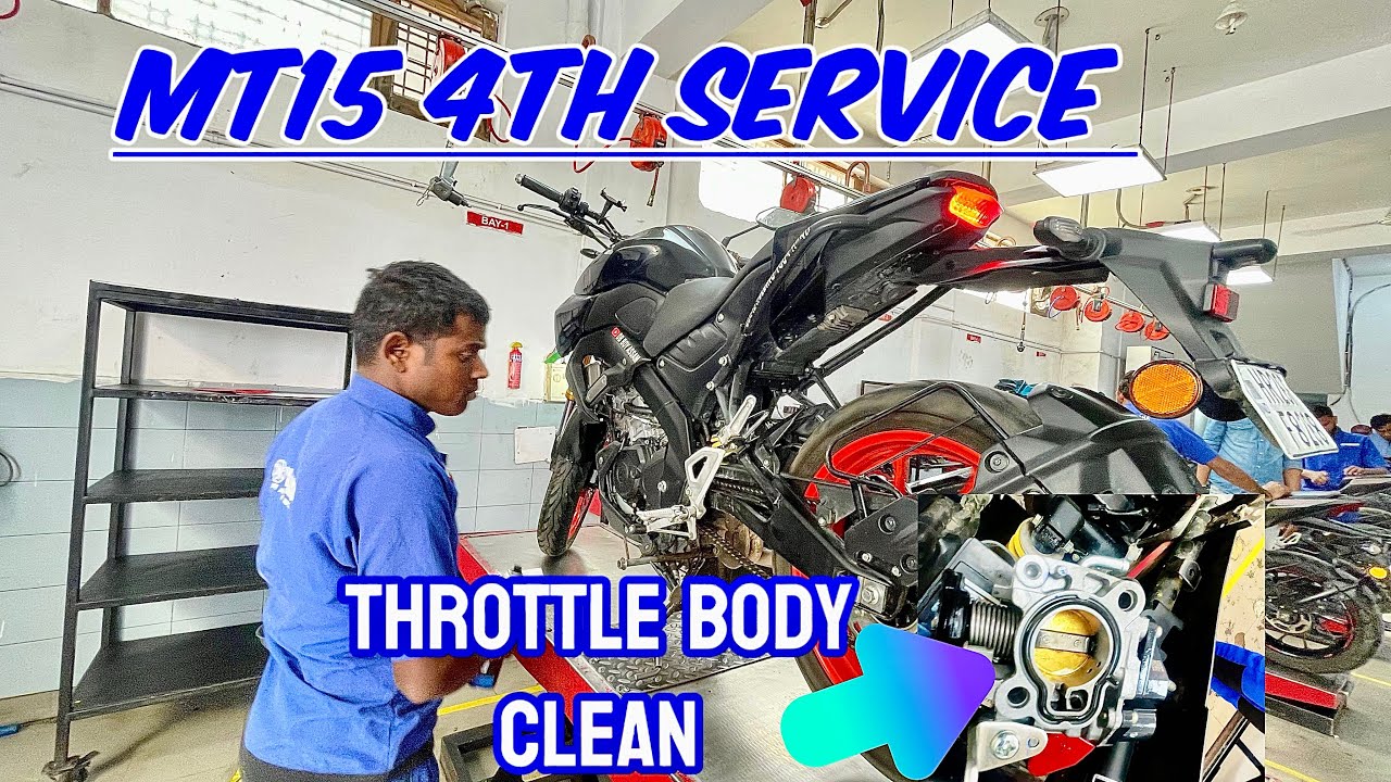 Finally Mt15 4th service done || secret of throttle body in mt15😱|| Full Details ||
