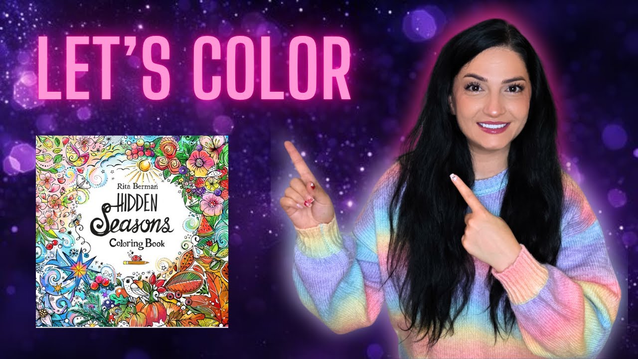 Let's Color 🖍️ Hidden Seasons by Rita Berman with Marco Masters Colored Pencils