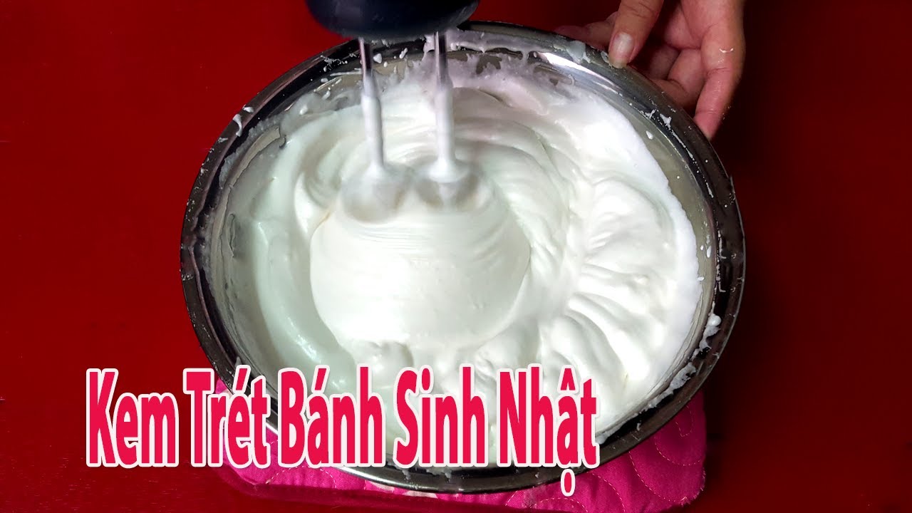 Cách Làm Kem Trét Bánh Sinh Nhật Đơn Giản Nhất - Kem Siro Đường Từ Lòng Trắng Trứng | Góc Bếp Nhỏ