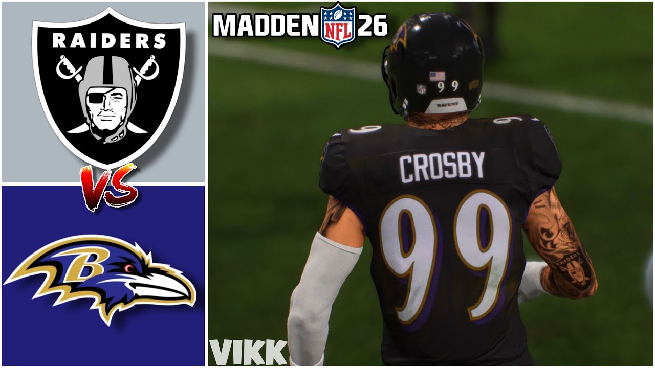 Raiders vs Ravens | Madden 26 Updated Roster