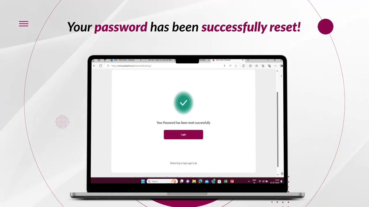 How do I reset my internet banking password?