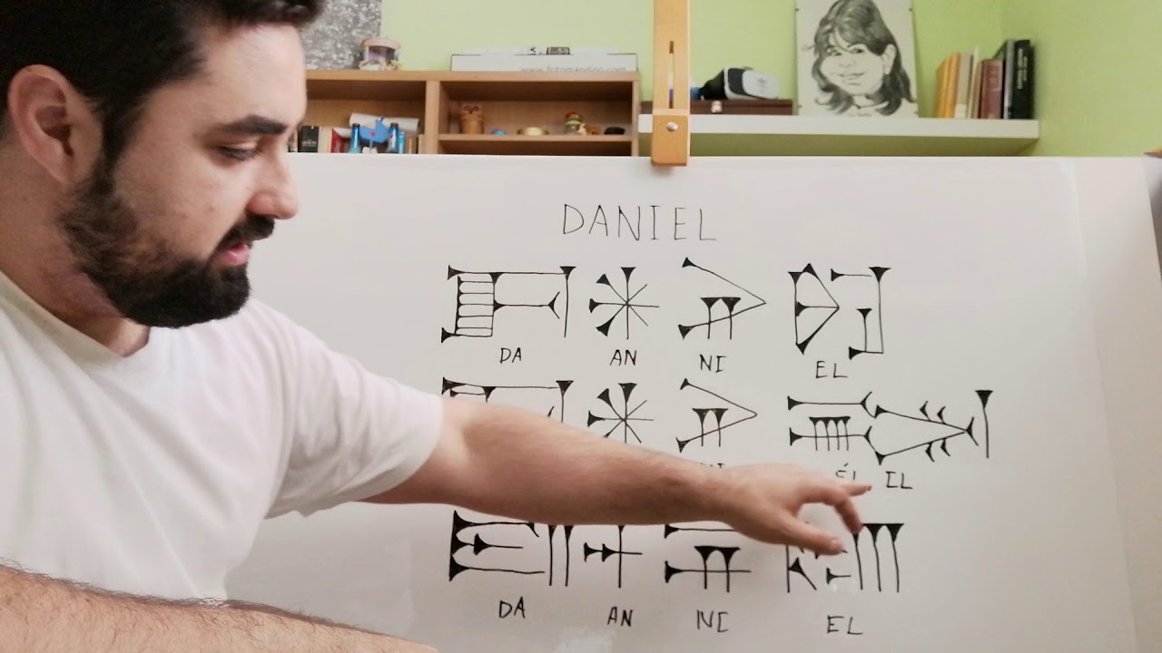 NOMBRES EN S&Iacute;MBOLOS CUNEIFORMES Daniel en Sumerio y Neo-Asirio