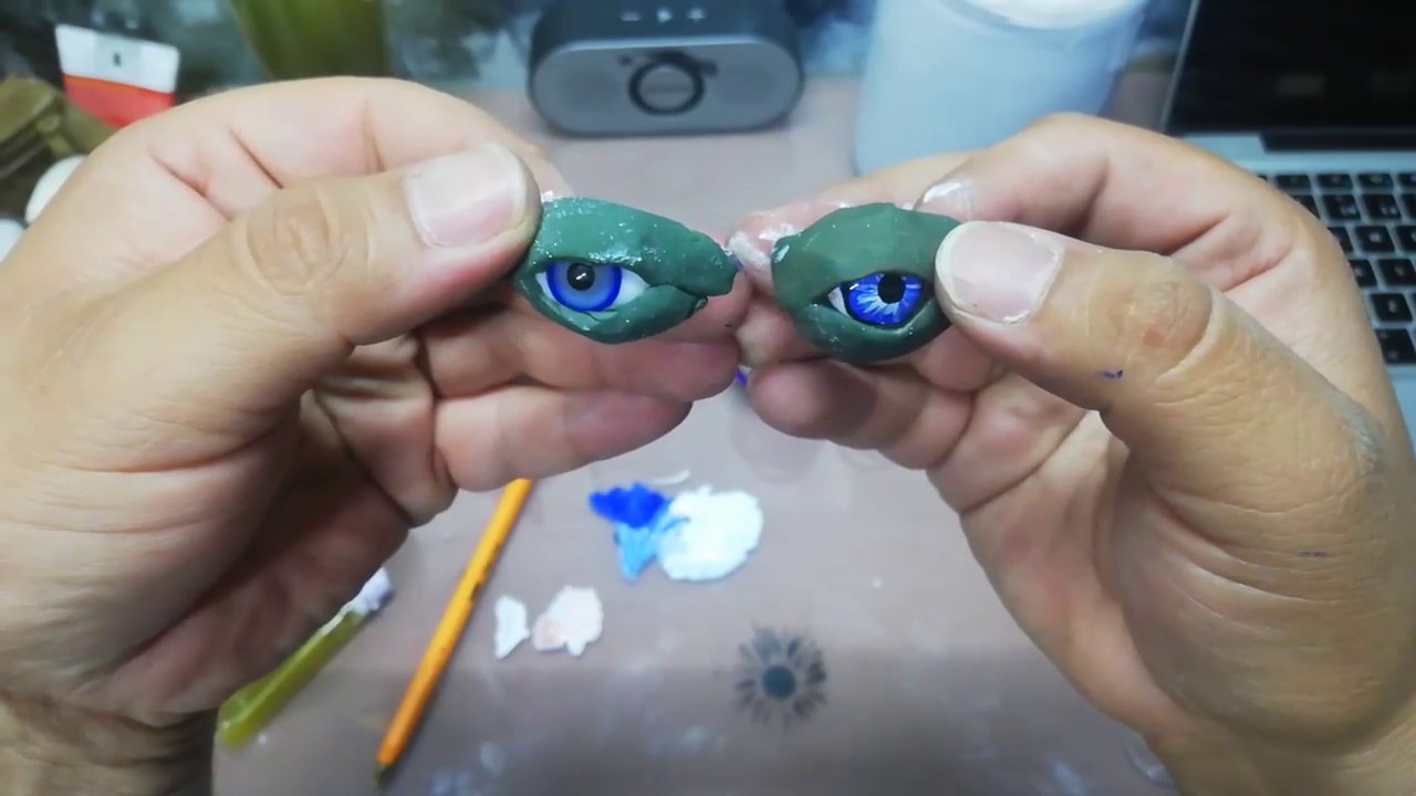 Ojos de cristal falsos, y fáciles de hacer