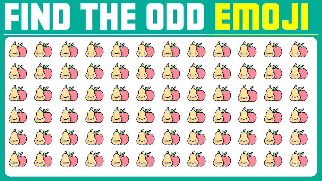 Challenge Your Observation Skills! Can You Find the ODD Food Emoji Out? | Emoji Quiz!  EP:238