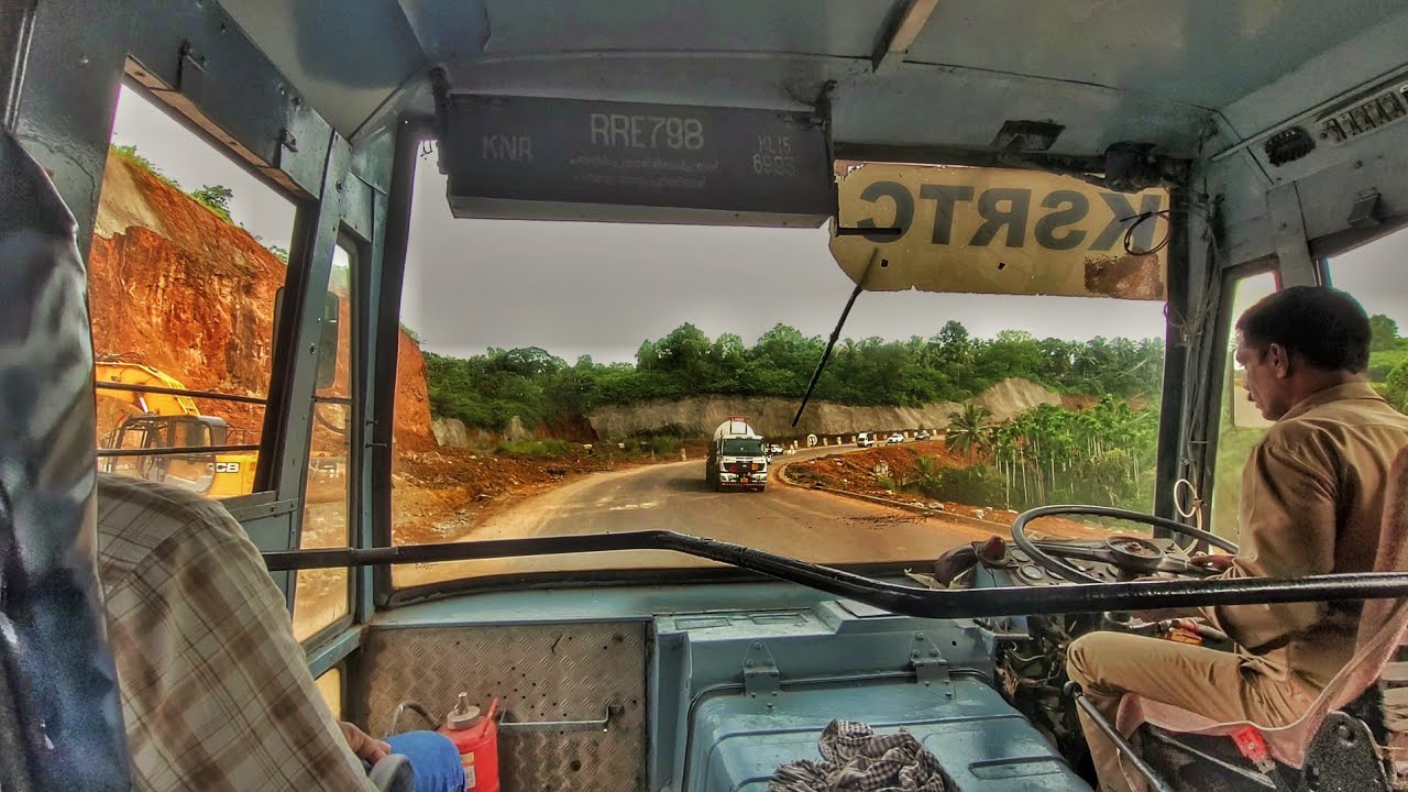 Kasaragod to Kanhangad KSRTC Town-to-Town Bus Journey via Chattanchal, Poinachi