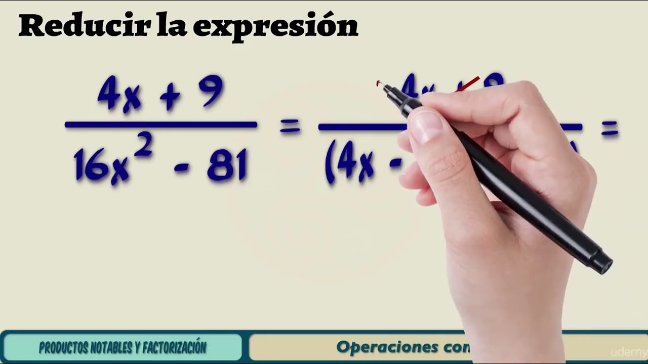 REduccion de fracciones algebraicas