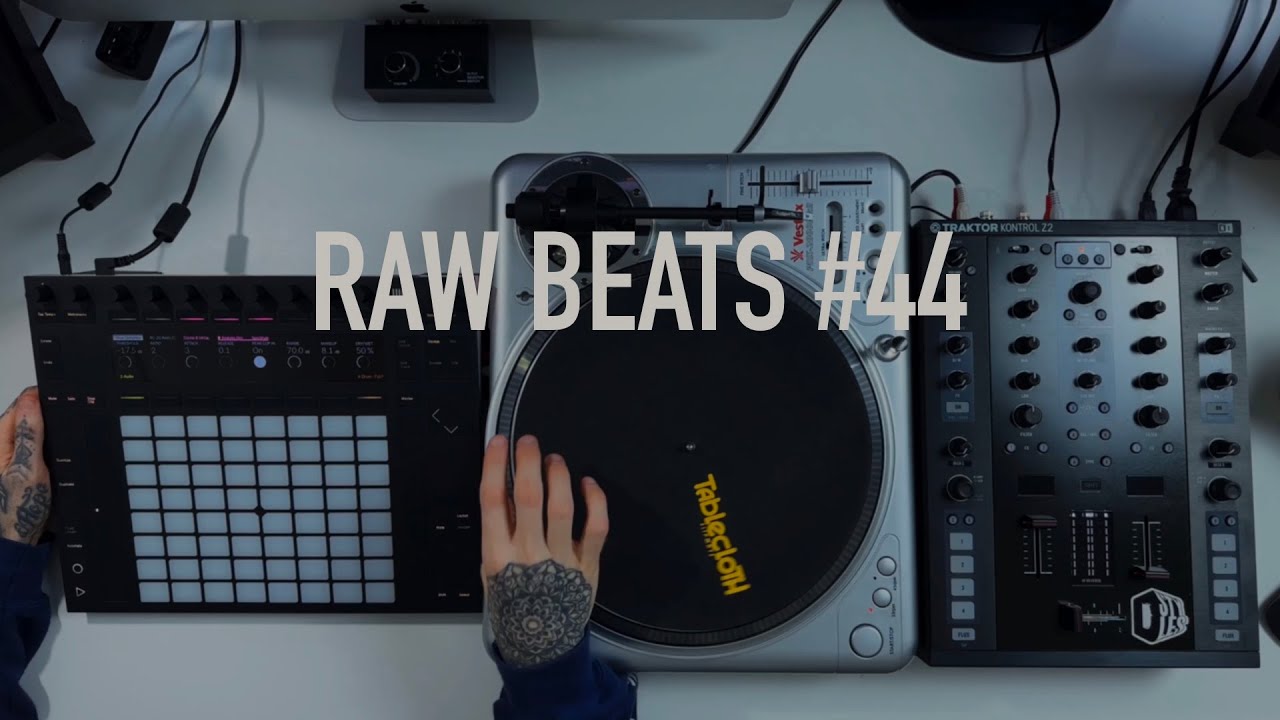 NervousCook$ - RAW Beats #44 - Making A Boom Bap Beat With The Ableton Push 2 Using Vinyl Samples