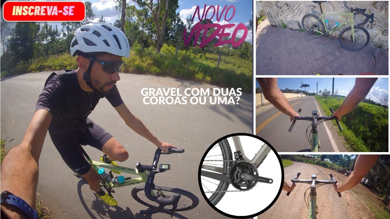 Gravel bike em ação/qual a melhor, uma ou duas coroas na #gravelbike ?