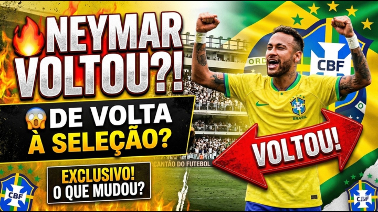 😱 NEYMAR PODE VOLTAR PARA A SELEÇÃO! CBF COMEMORA EVOLUÇÃO DO CRAQUE