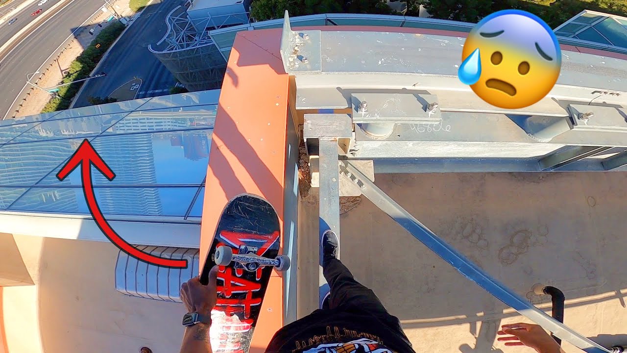 Skating On Top Of Las Vegas Hotels!