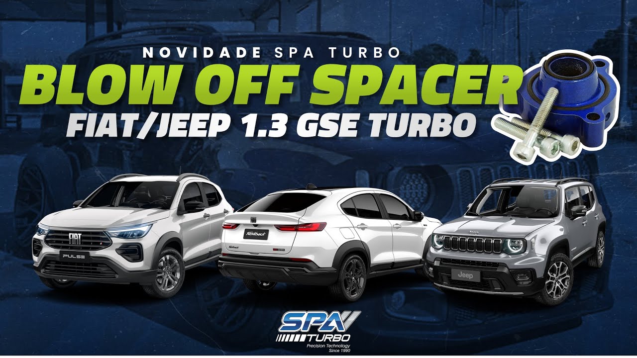 Mais um lançamento SPA Turbo! Válvula Blow Off Spacer para Fiat / Jeep 1.3 GSE Turbo.