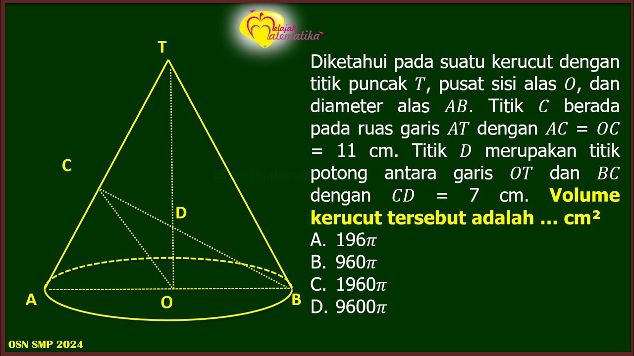 Soal olimpiade Matematika SMP | Geometri | OSN-K 2024