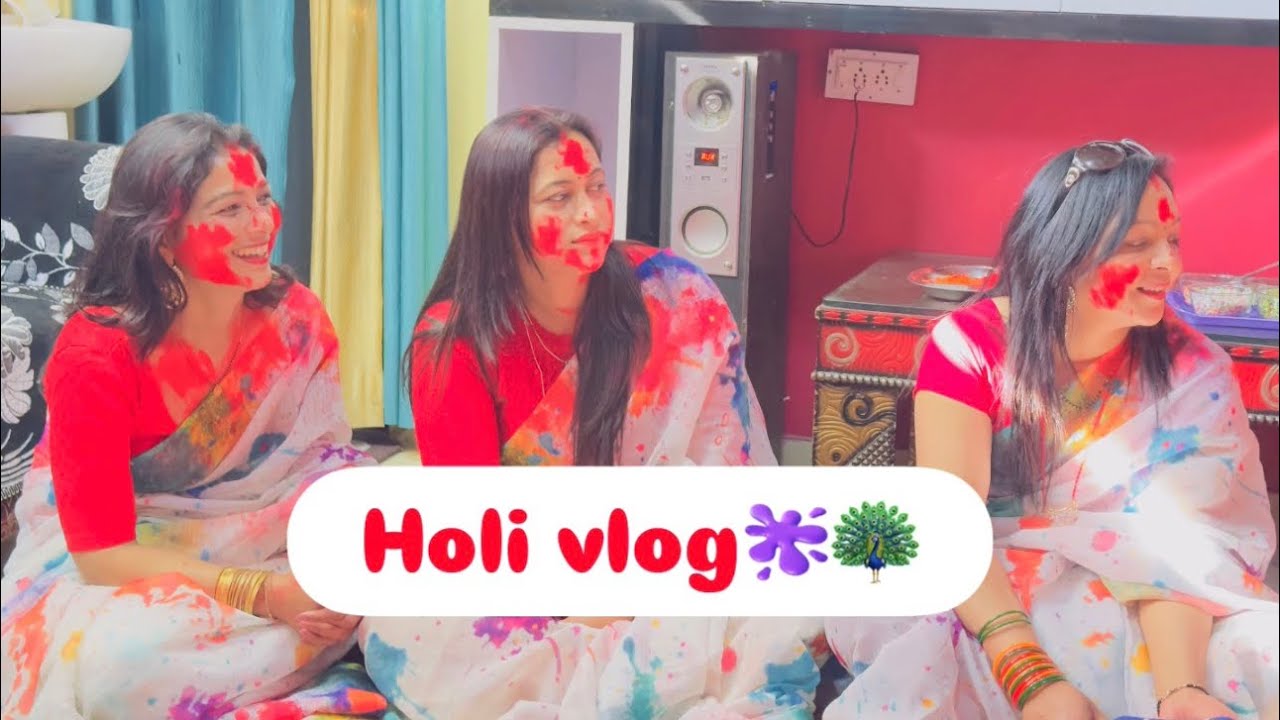 Holi vlog 🫟🦚 vlog #uttrakhnd #holispecial #viralvideo 