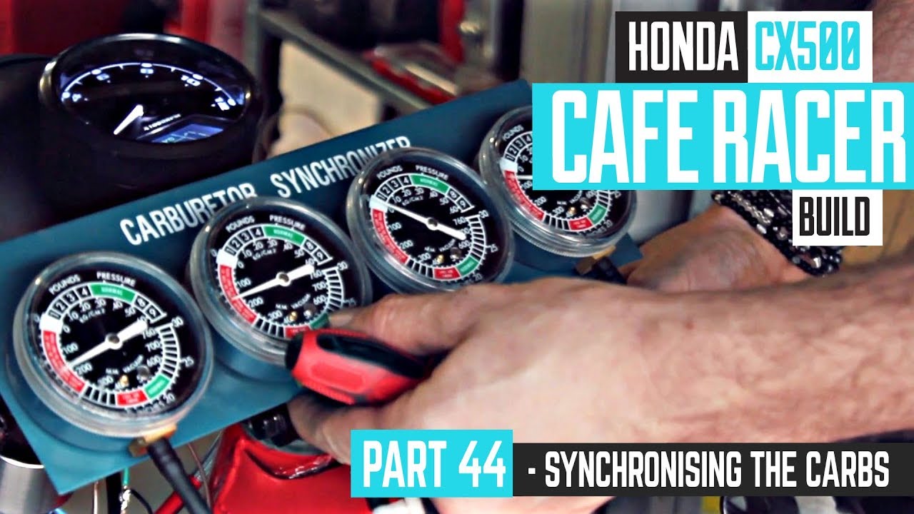 Honda CX500 Cafe Racer Build 44 - Synchronising the carburettors