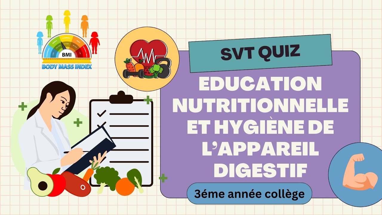 QCM corrigés – Éducation nutritionnelle et hygiène de l’appareil digestif