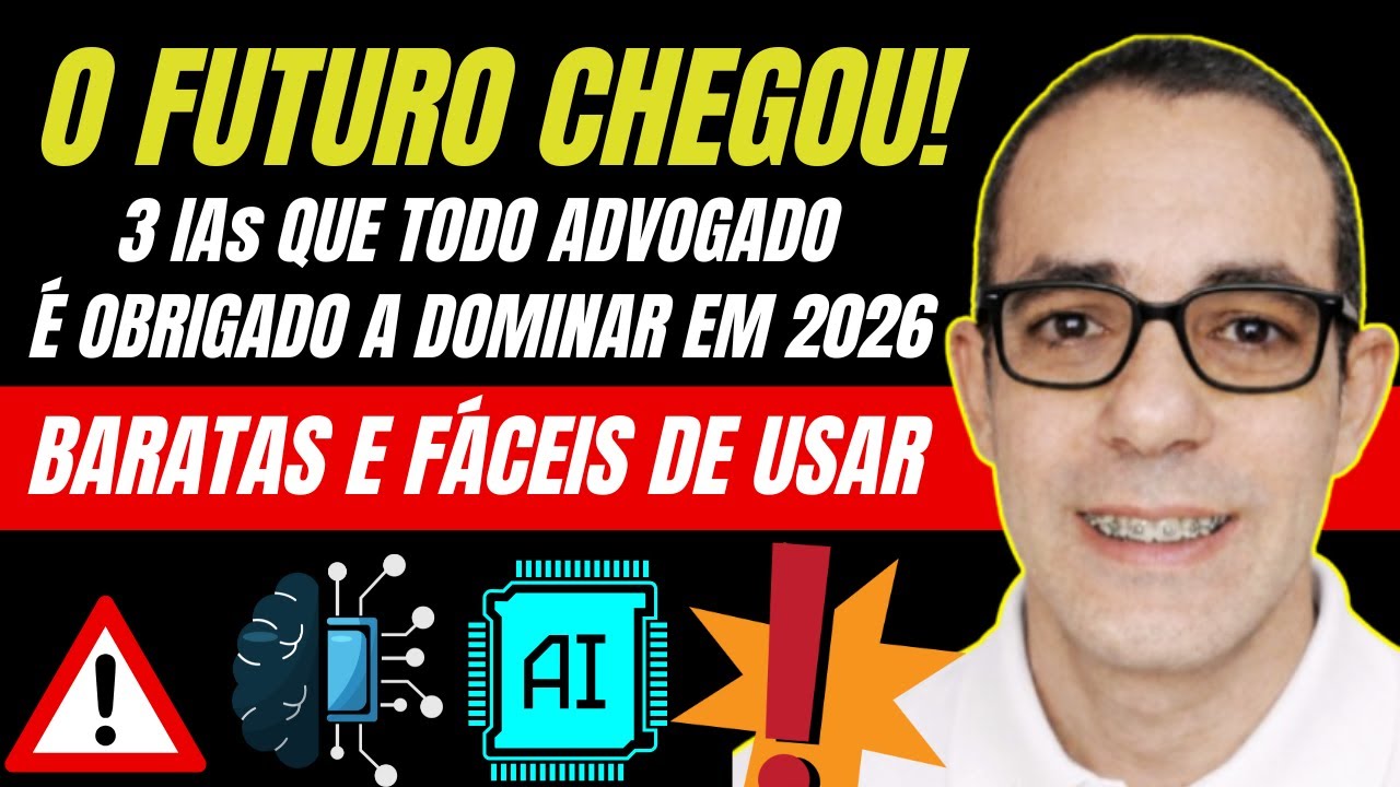 3 IAs indispensáveis para advogados em 2026 ⚒️🤖