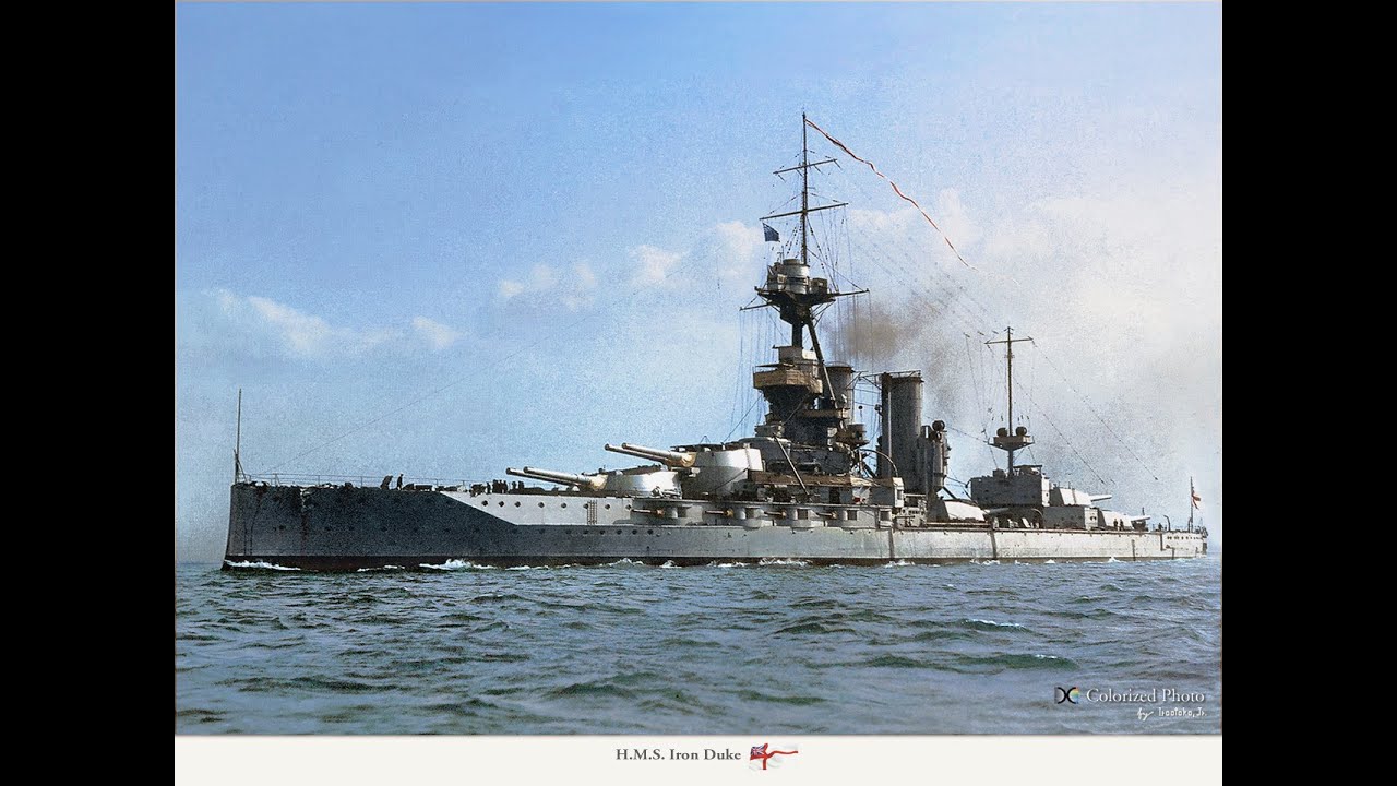 HMS Iron Duke - Survivor of Jutland and German Air Attack