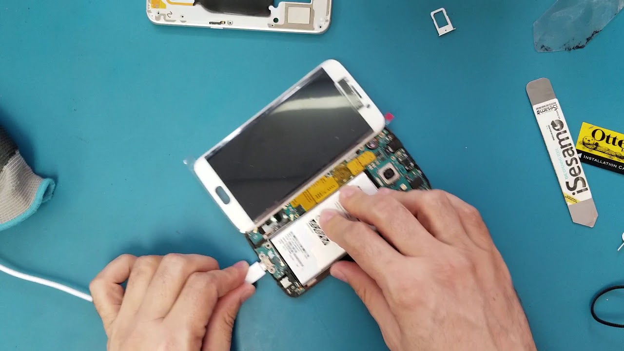 تغيير شاشة سامسونغ إس 6 إيدج S6 Edge خطوة خطوة مع المحترف علي