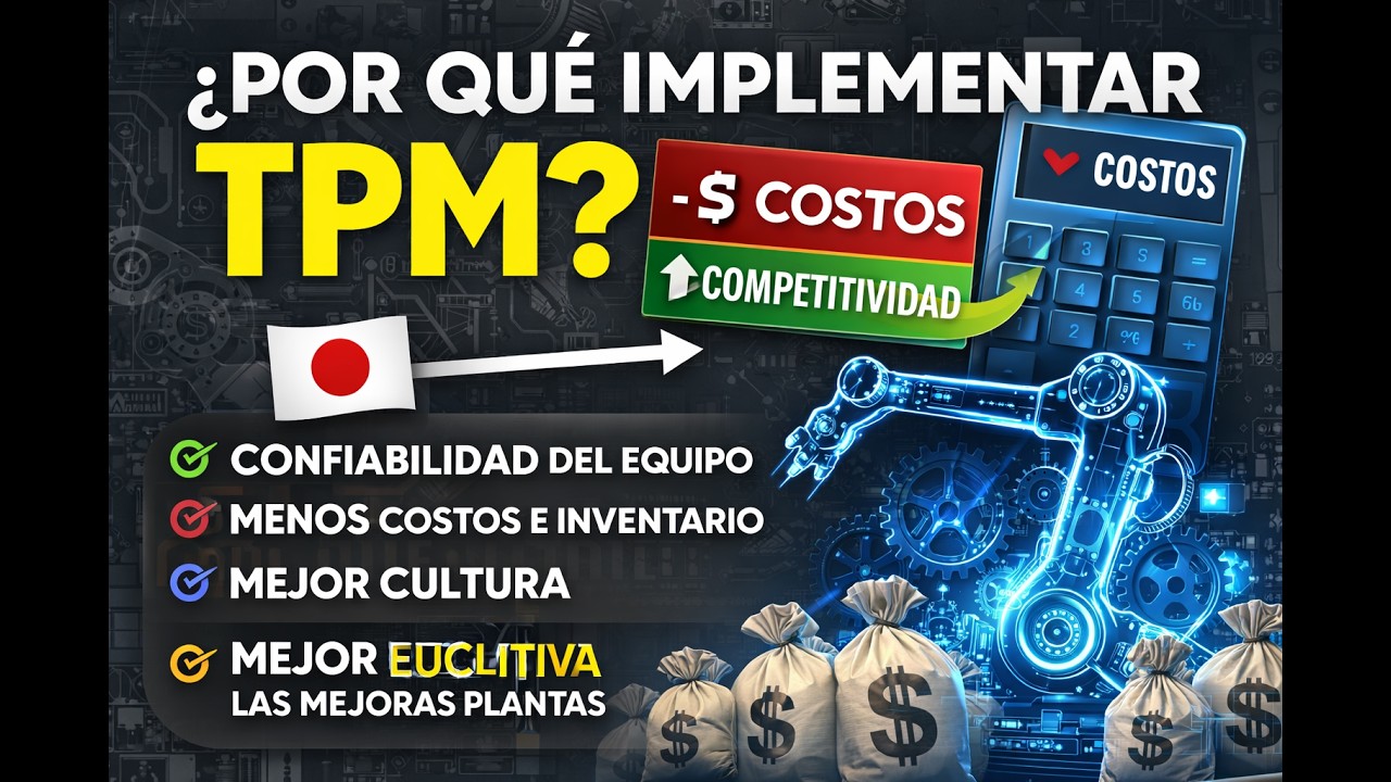 ¿Por Qué Implementar TPM? Confiabilidad, Reducción de Costos, Cultura y Competitividad en Planta