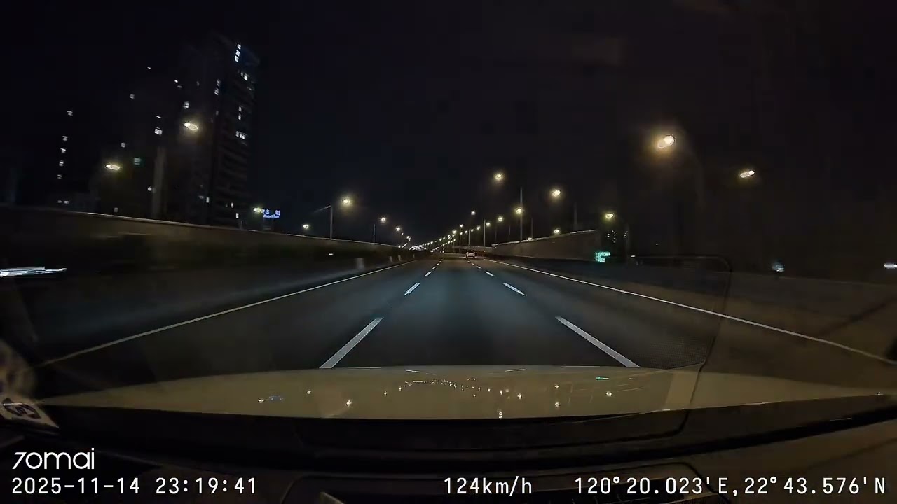 2025 Mazda CX5 2.5T 國道夜景（中正-岡山）