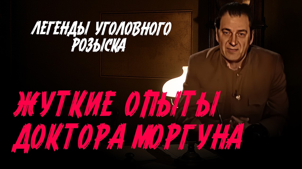 Легенды уголовного розыска | ЖУТКИЕ ОПЫТЫ ДОКТОРА МОРГУНА