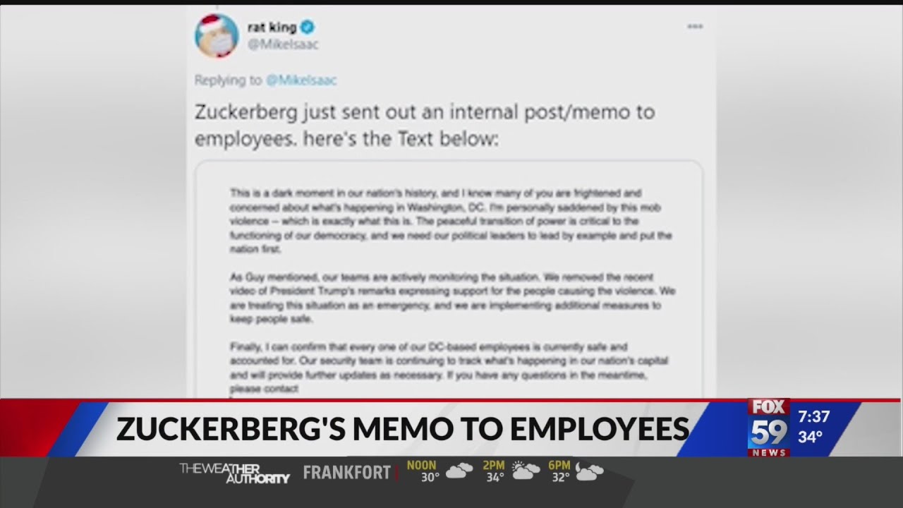 Mark Zuckerberg memo