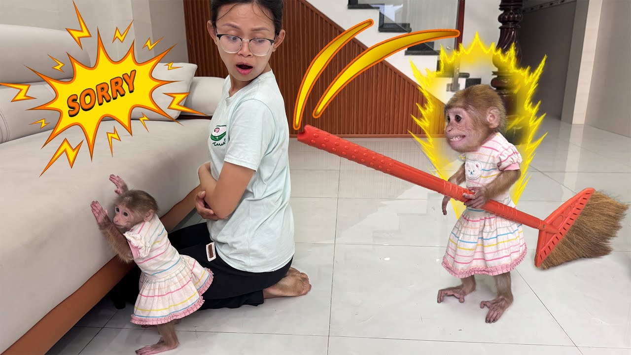 Lucky gets angry because mom forbids her from drinking soda!