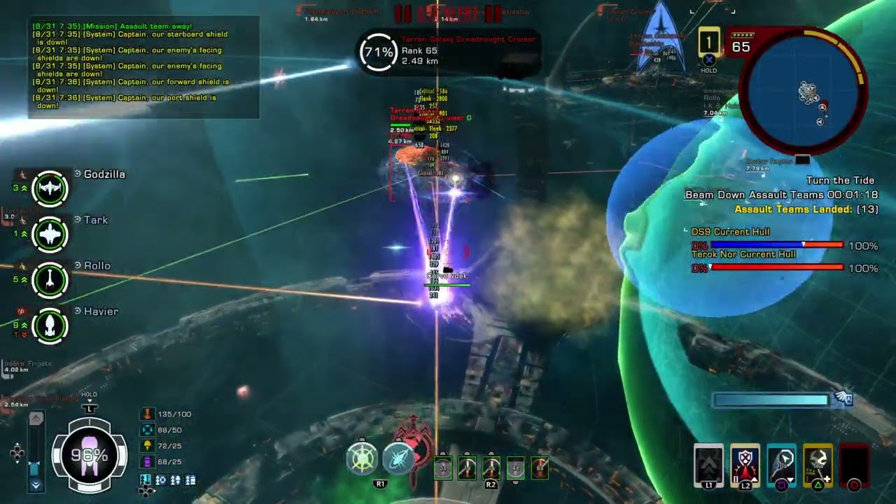 Star Trek Online okinawa / alameda vs Counterpoint TFO Terok'nor and dreadnoughts!