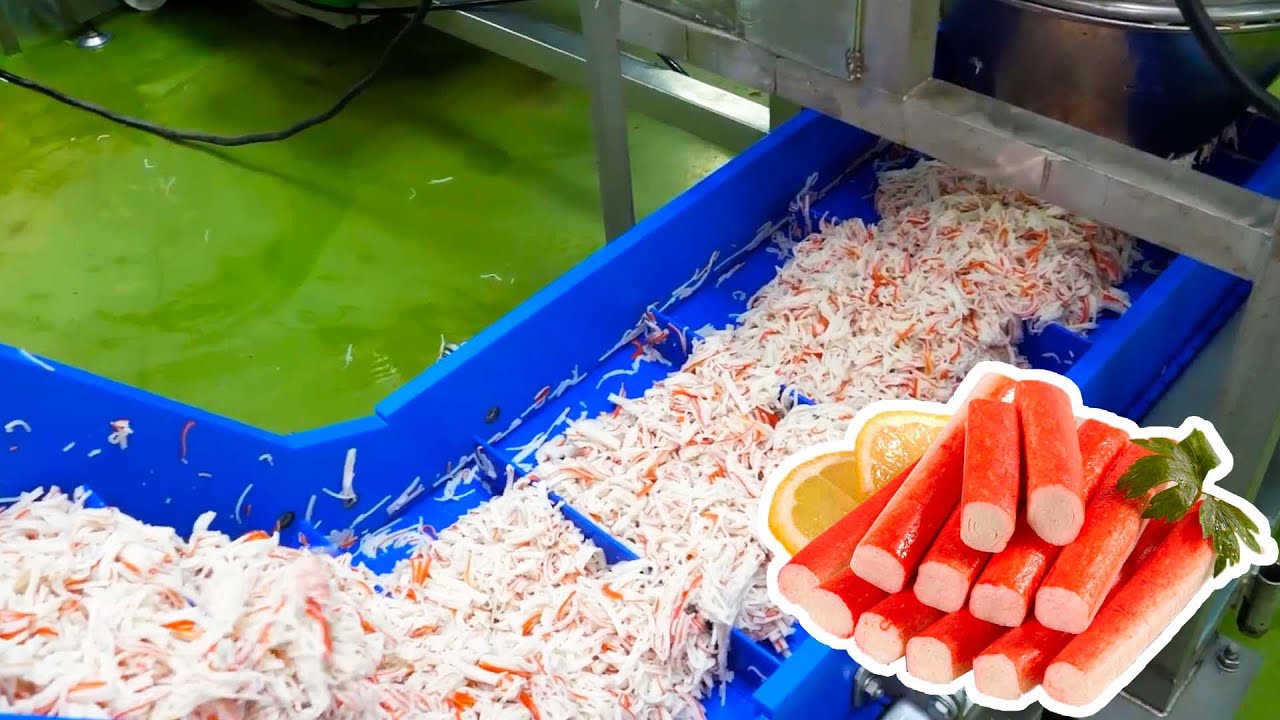 Amazing! How Imitation crab is made - Food Factory
