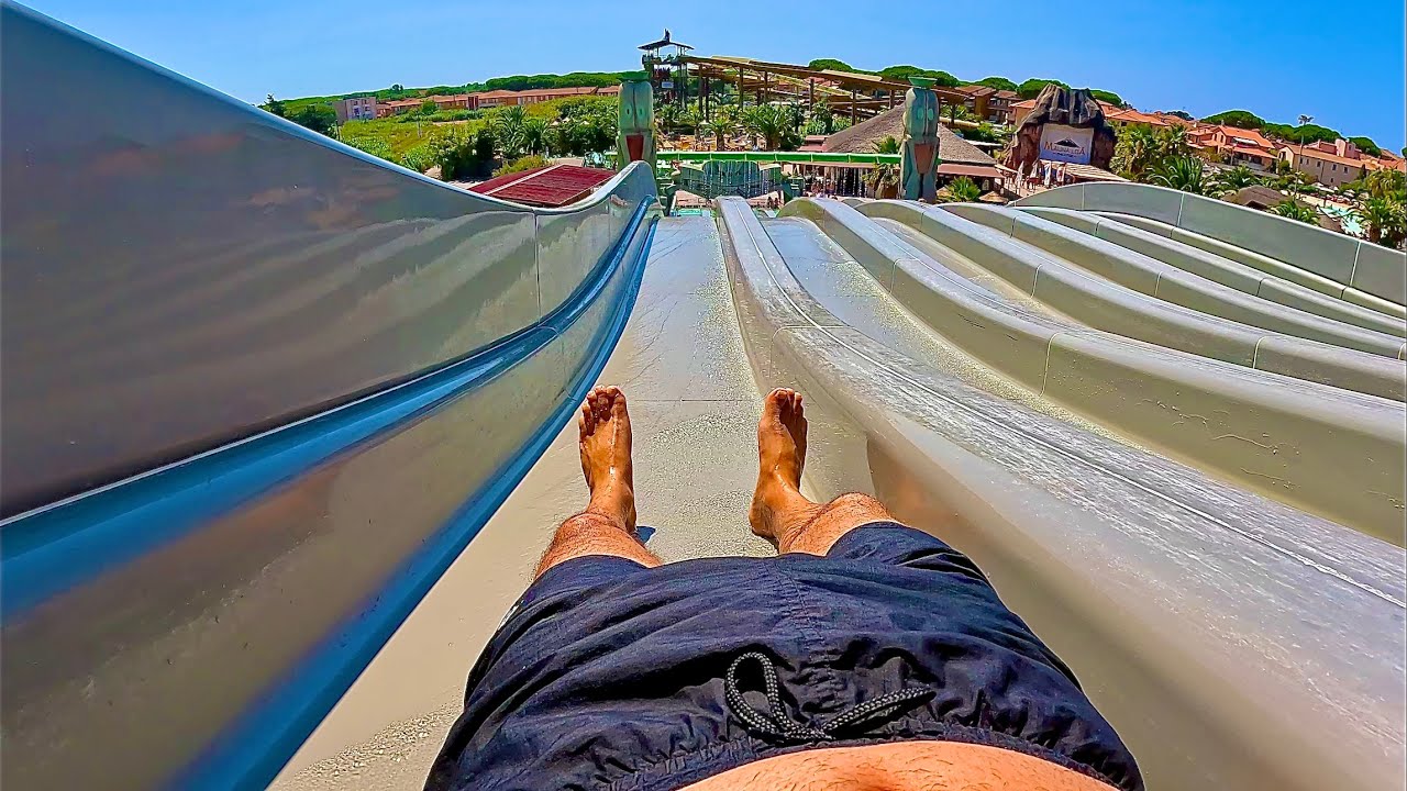 Families Favorite Water Slide at Acqua Village Cecina #italy