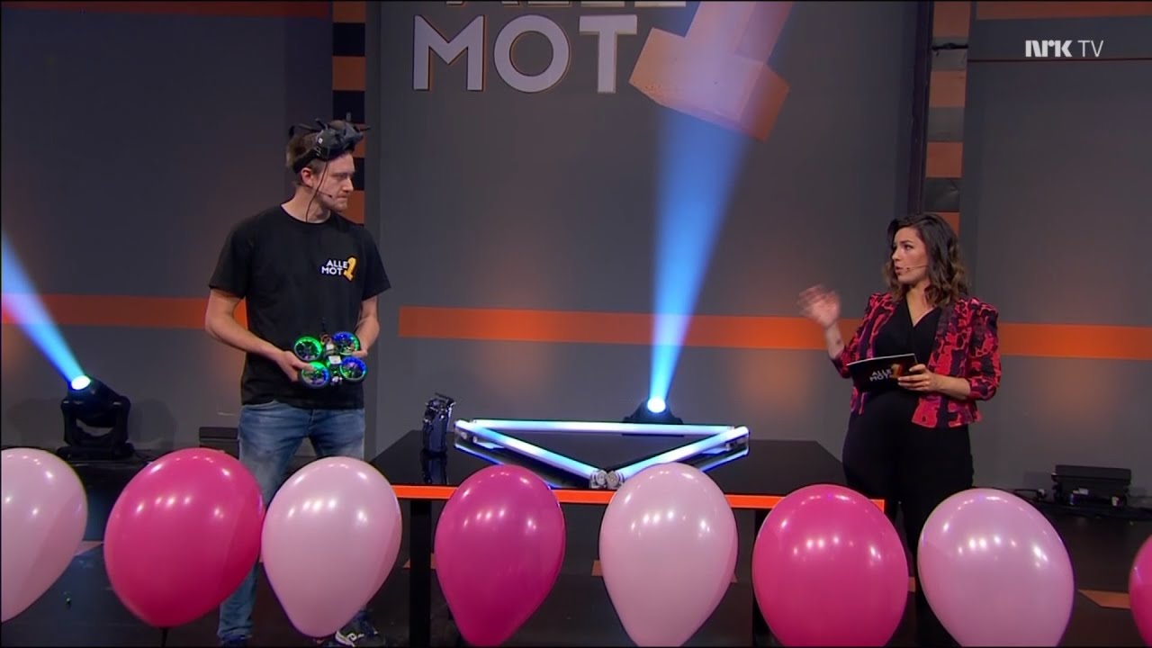 Erik Holden 🎈 NRK1 🎈 Alle Mot 1 🎈 Ballong Popping Med Drone!