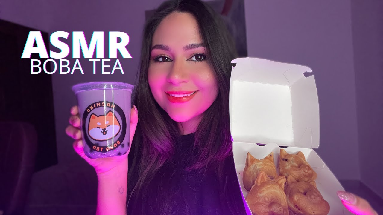 ASMR BOBA TEA🧋 | COMIENDO WAFFLES, SUSURROS, PLATICANDO