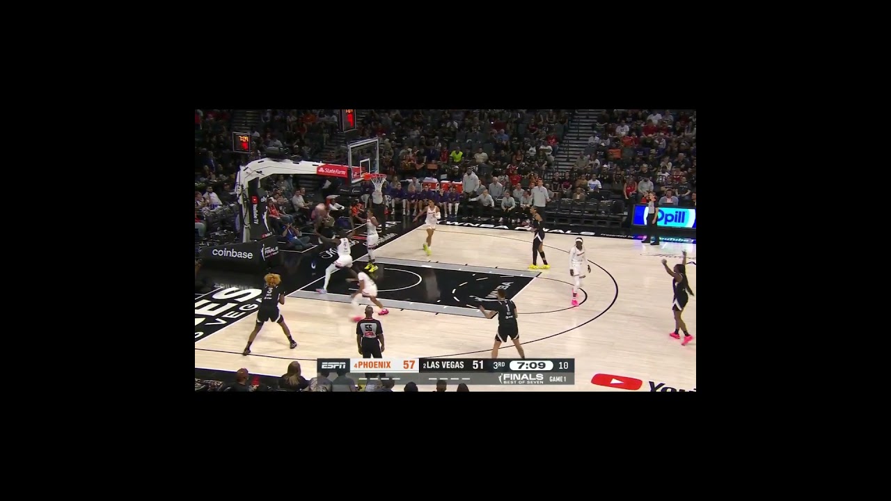 SKADOOSH 💥Kierstan Bell connects on her first three of the game. PHX-LVA | WNBA Finals