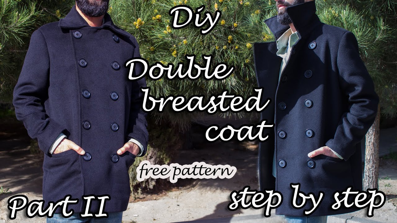 Diy Double breasted coat Part 2 | Step by Step
