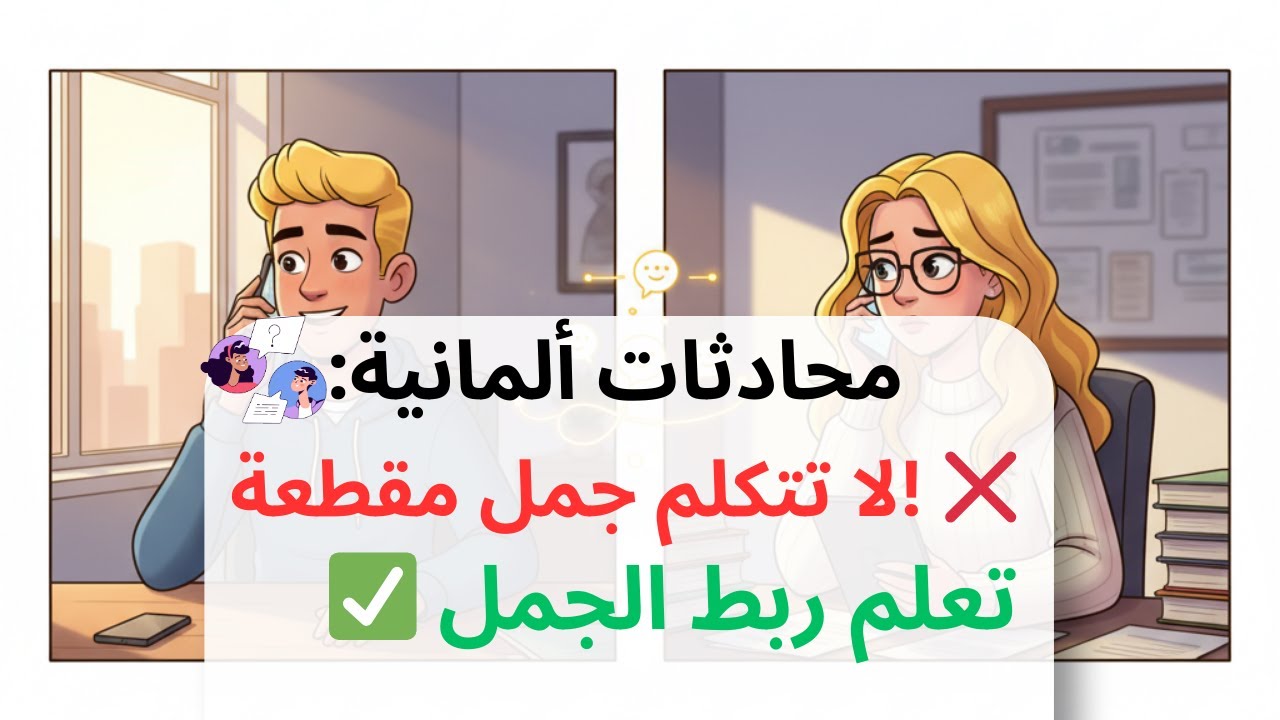 تعلم ربط الجمل في المحادثة الألمانية بدلاً من الحفظ | A2 (Doppelkonjunktionen)